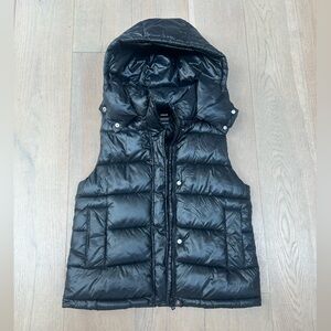 Mango Black Puffer Vest, water repellent